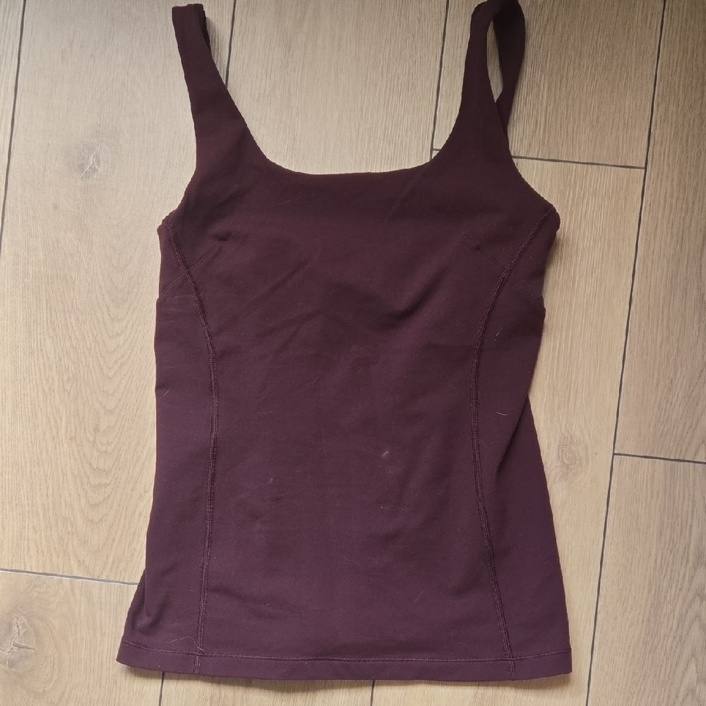 Lululemon Sculpt It TankBordeaux Drama Sz 6